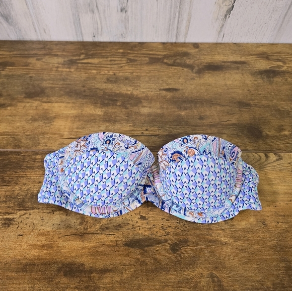 Victoria's secret VS colorful Patterned Bikini Top women's size 34B - Picture 6 of 6